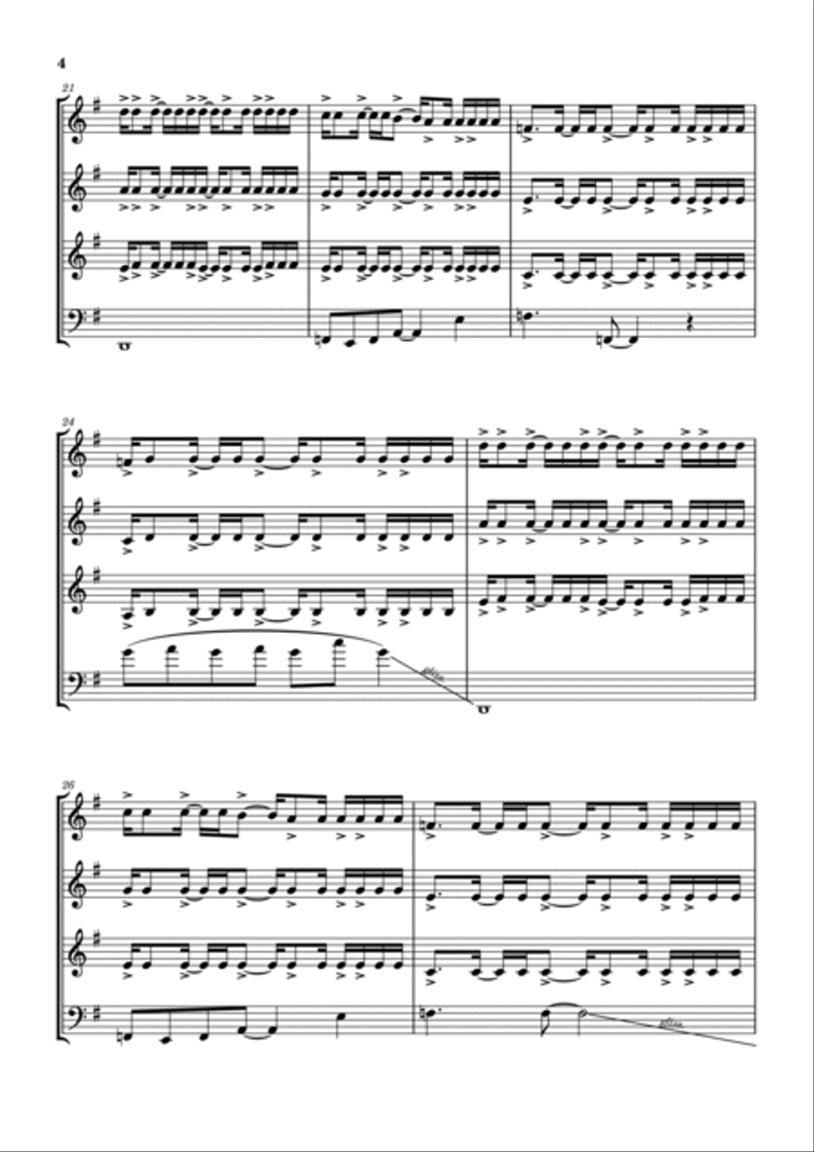 Last Chance To Evacuate Planet Earth Before It Is Recycled Woodwind Quartet scores gallery preview page 5