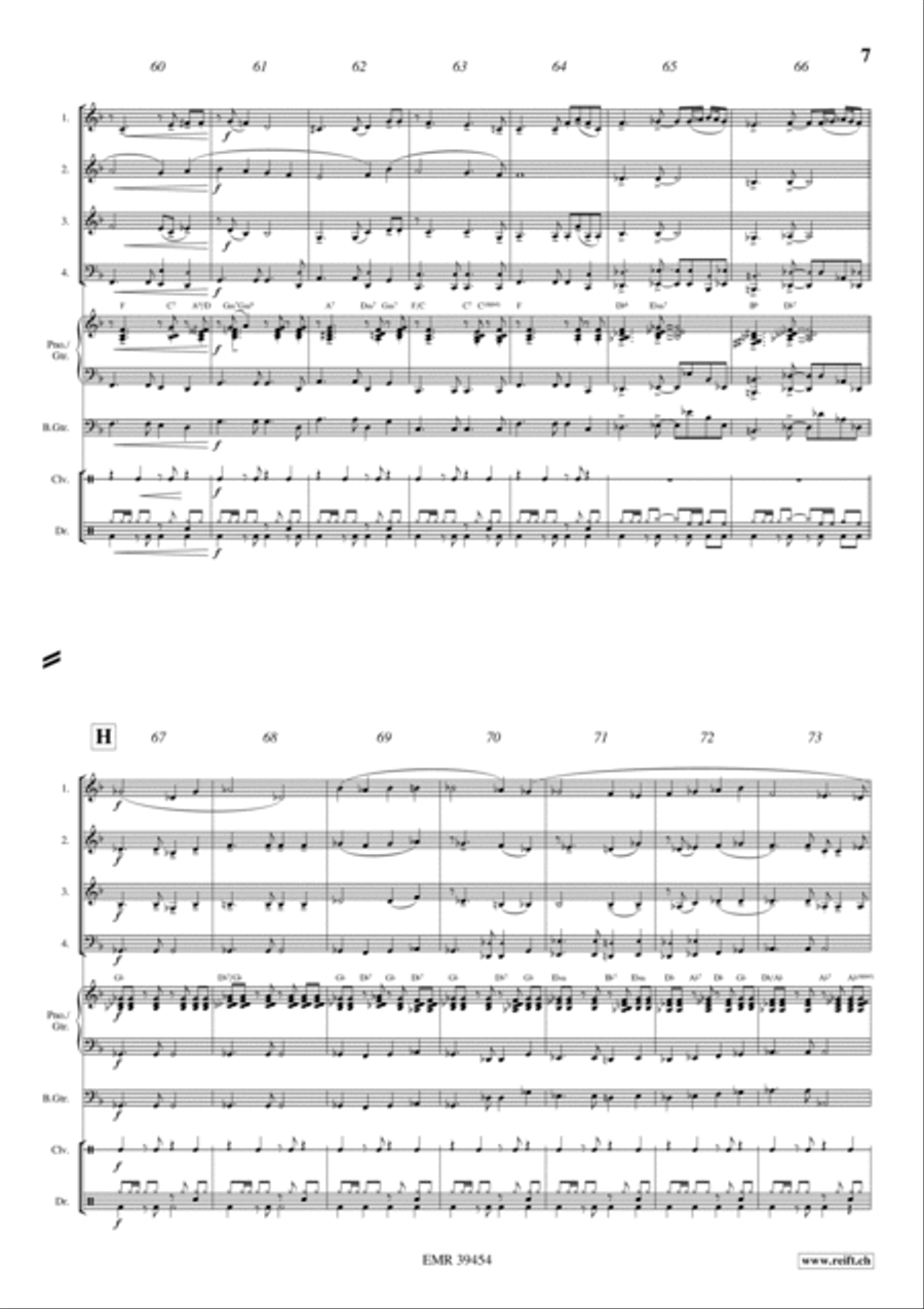 Sweet Bells Rumba Woodwind Quartet scores gallery preview page 6