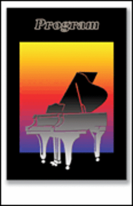 Book cover for Recital Program #78 - Piano Silhouette