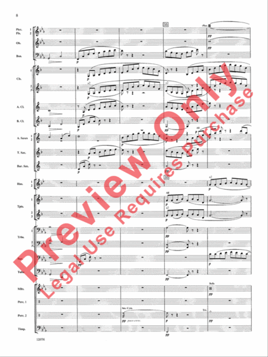Fantasy on Yankee Doodle Concert Band scores gallery preview page 9