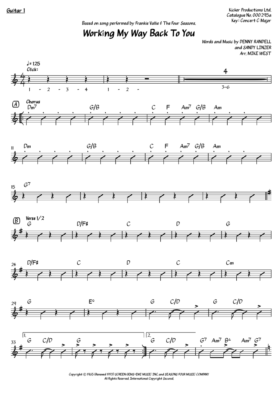 Workin' My Way Back To You Acoustic Guitar scores gallery preview page 2