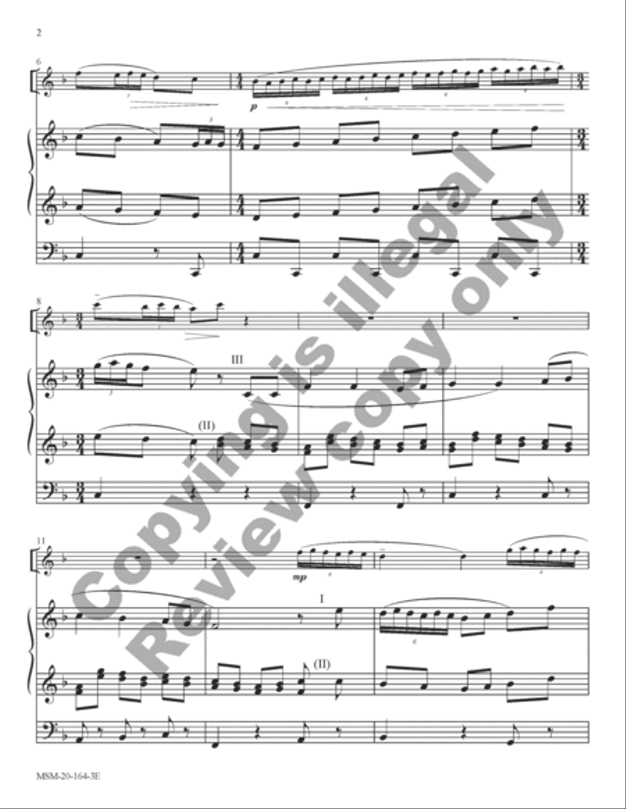Three Carols for Oboe and Organ Oboe scores gallery preview page 17