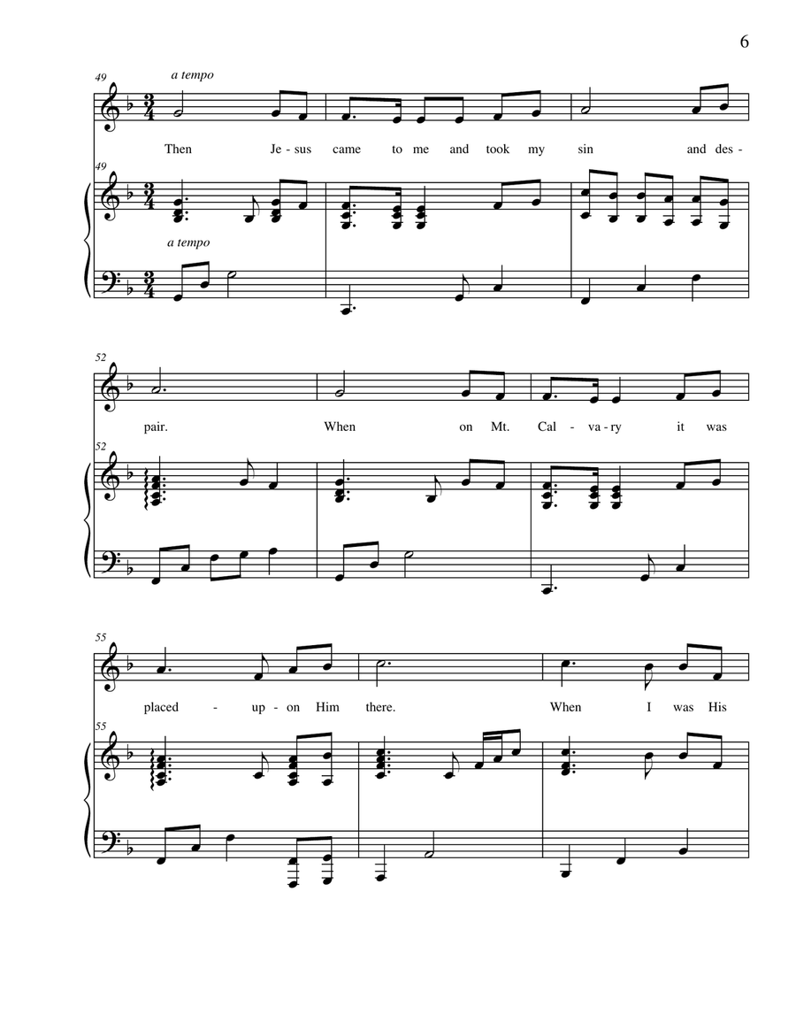 Then Jesus Came to Me Then Jesus Came to Me Vocal Duet scores gallery preview page 6