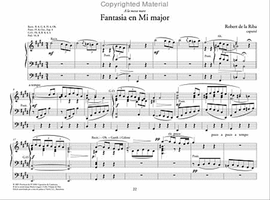 Música per a orgue vol. VI - Fantasies i meditacions Organ scores gallery preview page 2