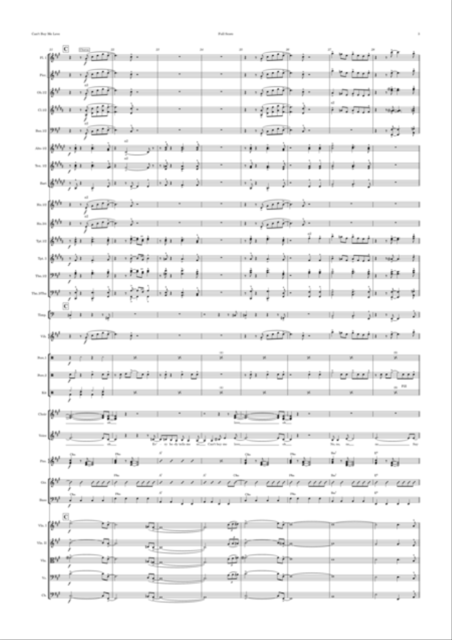 Can't Buy Me Love Full Orchestra scores gallery preview page 3
