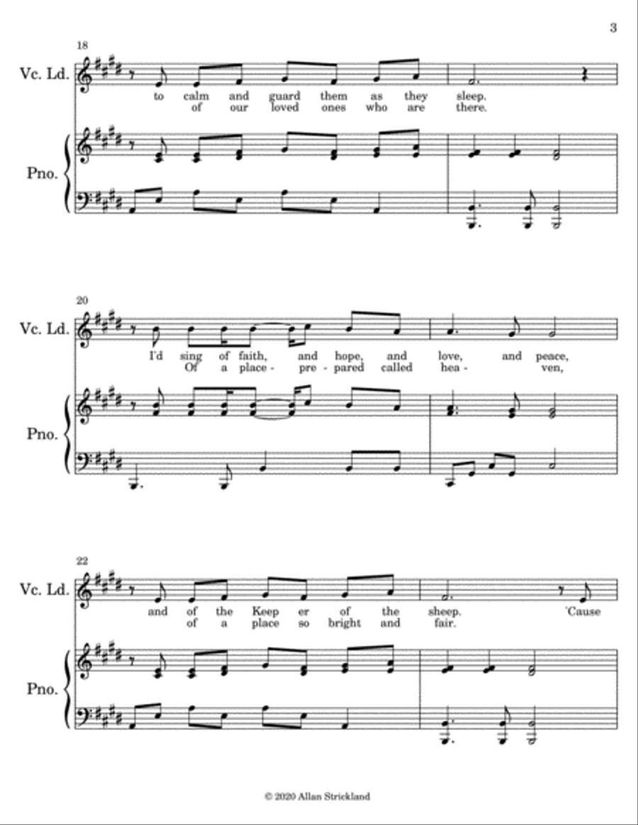 Lullaby of Hope Small Ensemble scores gallery preview page 3