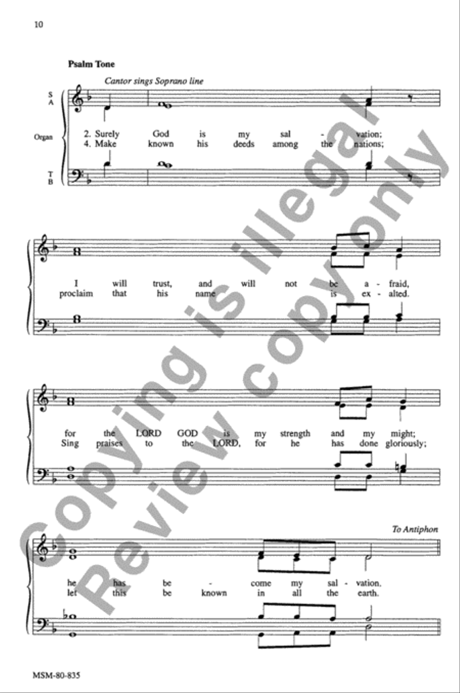 Communion Antiphons for the Lenten Season 4-Part scores gallery preview page 11