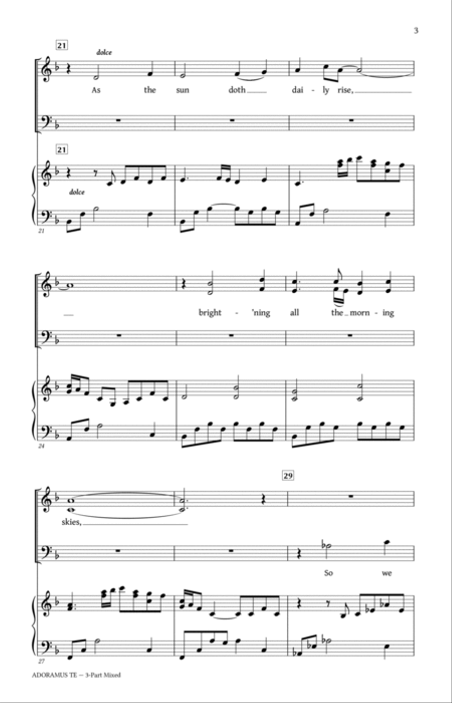 Adoramus Te Adoramus Te 3-Part scores gallery preview page 3