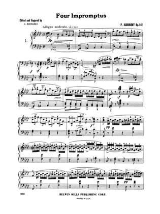 Book cover for Schubert: Four Impromptus, Op. 142 (Ed. Giuseppe Buonamici)