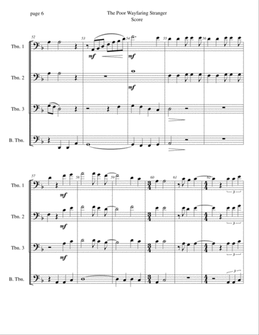 The Poor Wayfaring Stranger Piano scores gallery preview page 6