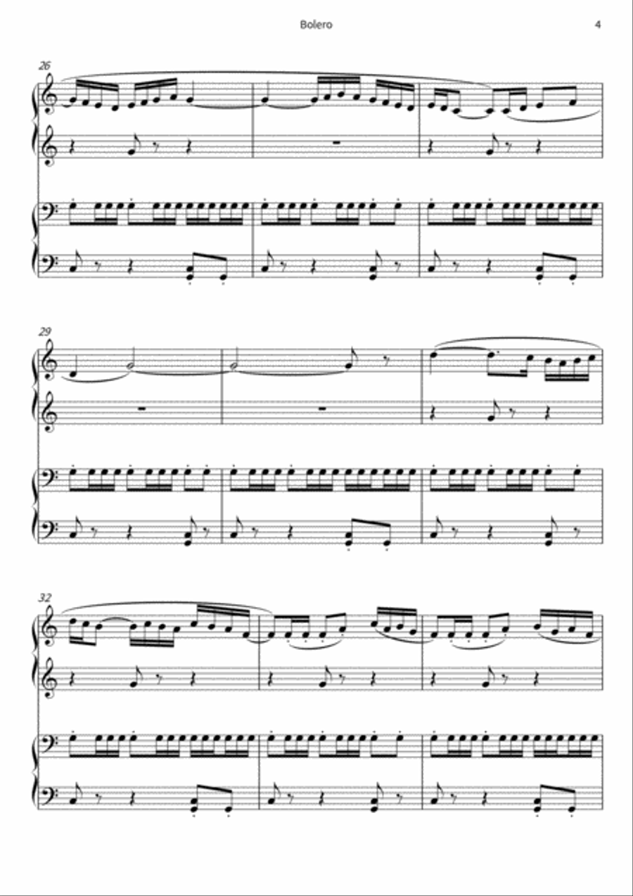 Bolero Piano scores gallery preview page 6