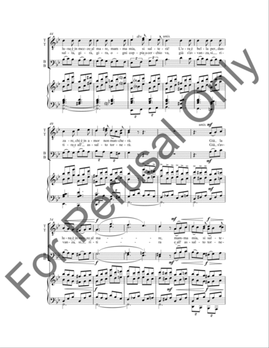 La Danza La Danza TTBB scores gallery preview page 5