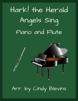Book cover for Hark! The Herald Angels Sing, for Piano and Flute