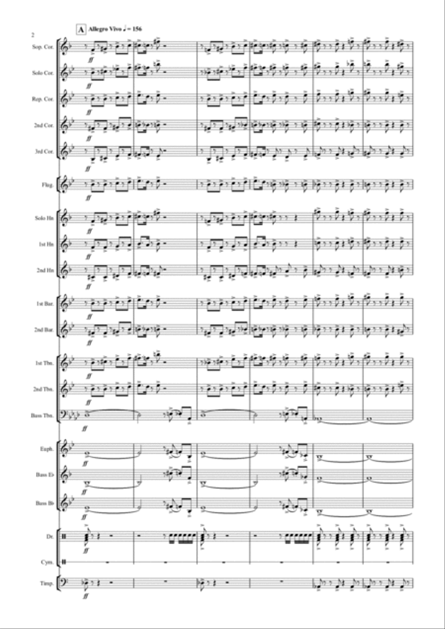 Thunderbirds Brass Band scores gallery preview page 2