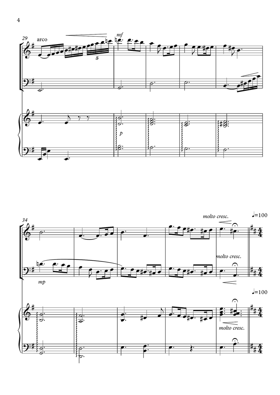 Christmas medley (trio for piano /violin /cello) Christmas medley (trio for piano /violin /cello) Piano Trio scores gallery preview page 4