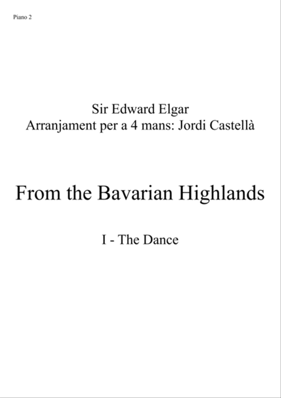 From the Bavarian Highlands Op. 27, 4 hands piano accompaniment Piano Solo scores gallery preview page 6