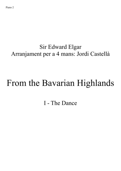 From the Bavarian Highlands Op. 27, 4 hands piano accompaniment