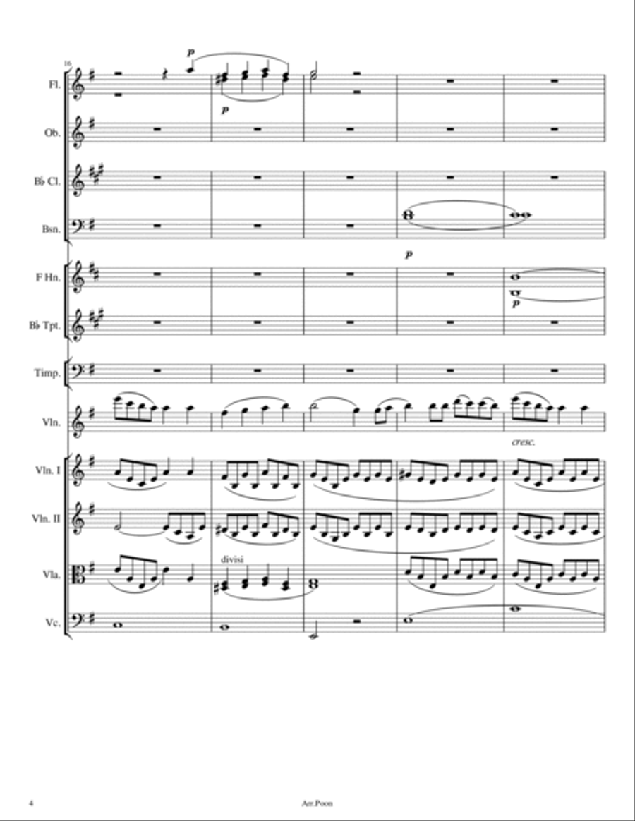 Mendelssohn - Violin Concerto In E Minor,Op.64 -1. Allegro Full Score Original - Score Only Full Orchestra scores gallery preview page 4