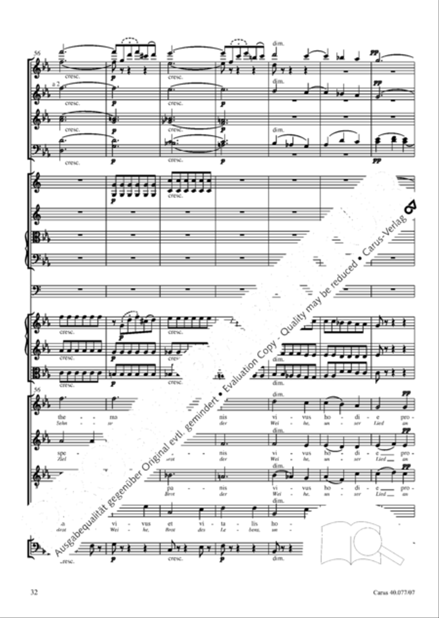 Lauda Sion 4-Part scores gallery preview page 45