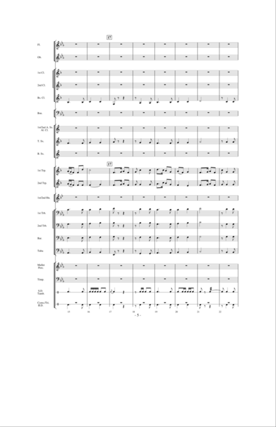 Aspen Overture Concert Band scores gallery preview page 4