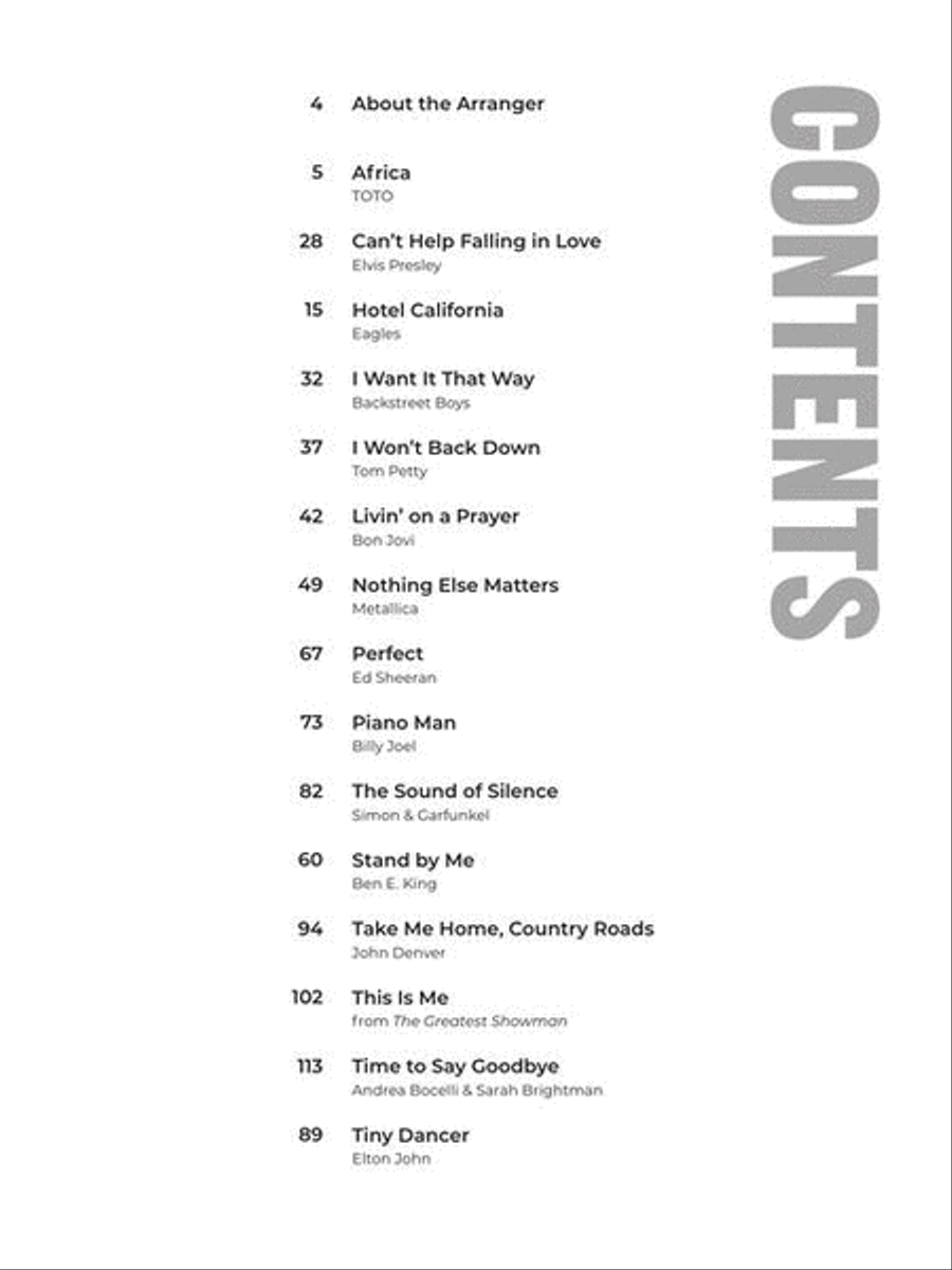Pop Standards for Fingerstyle Guitar Electric Guitar scores gallery preview page 3