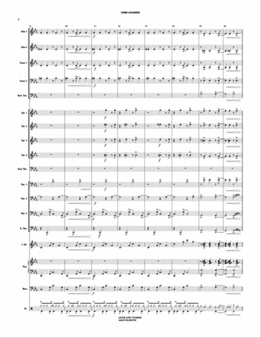 Samba Alexander Big Band scores gallery preview page 3
