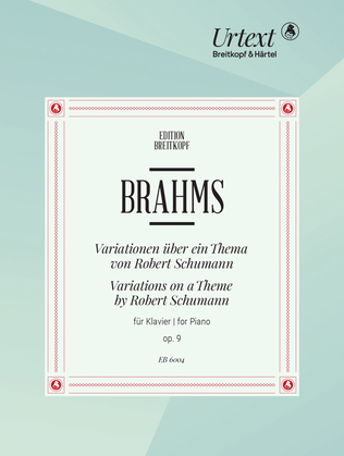 Book cover for Variations on a Theme by Robert Schumann Op. 9