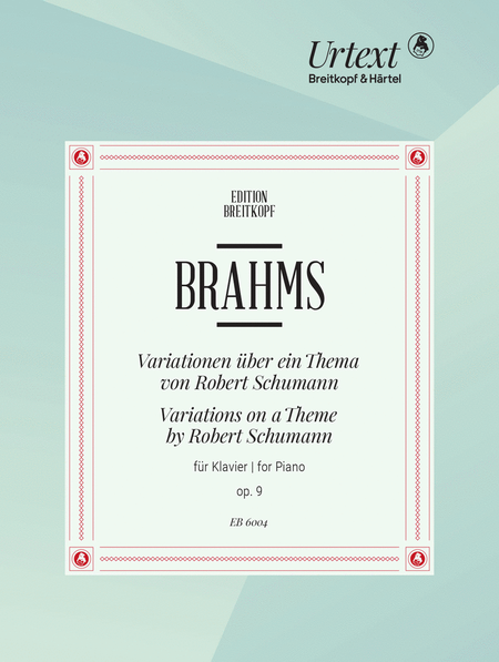 Variations on a Theme by Robert Schumann Op. 9