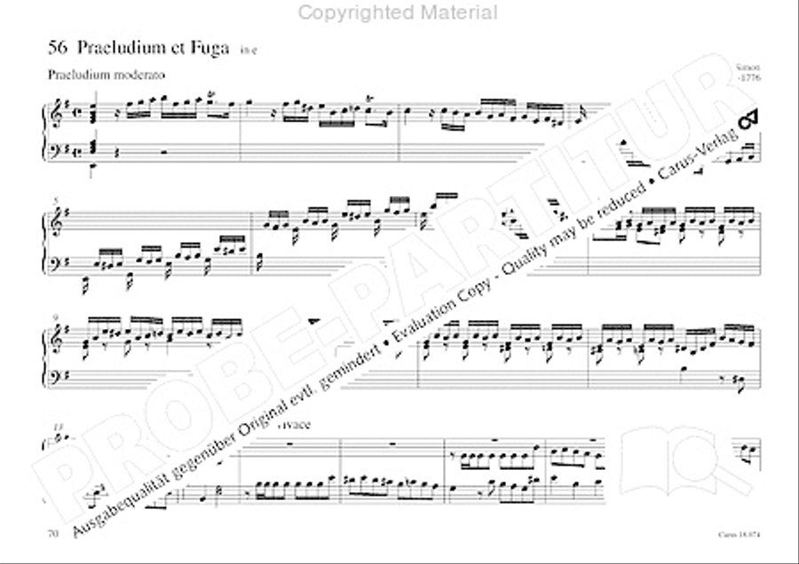 Organo pleno. Orgelstucke zum Ein- und Auszug Organ Solo scores gallery preview page 78