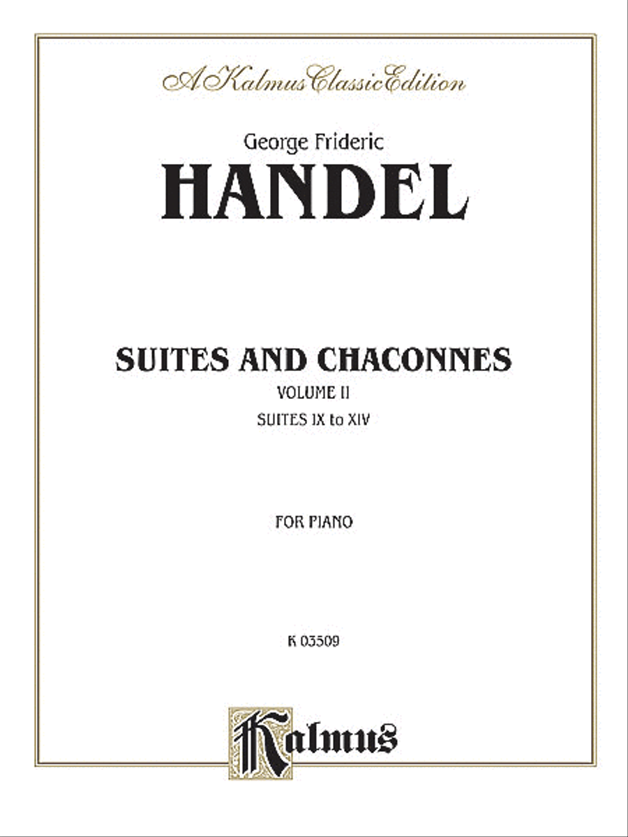 Suites and Chaconnes, Volume 2 Piano Solo scores gallery preview page 1