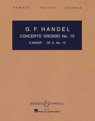 Book cover for Concerto Grosso, Op. 6, No. 10