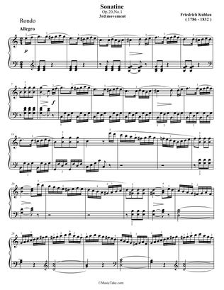 Kuhlau Sonatina in C Major Op.20 No.1 (3rd movement)