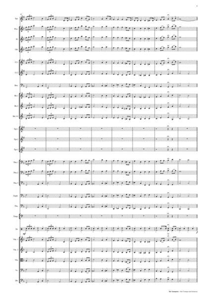The Trumpeter - Solo Trumpet and Orchestra Score and Parts PDF image number null