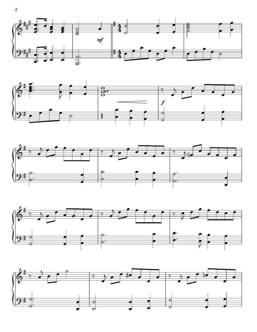 O Worship The King Piano Solo scores gallery preview page 2