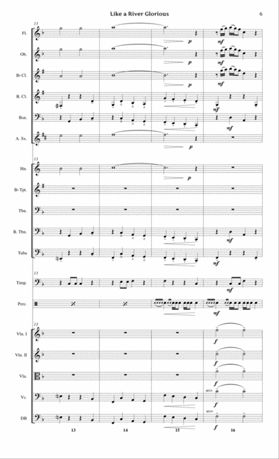 Like a River Glorious Full Orchestra scores gallery preview page 6