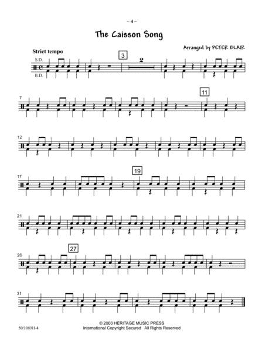 JumpStart First Concert Percussion 1 Concert Band scores gallery preview page 5