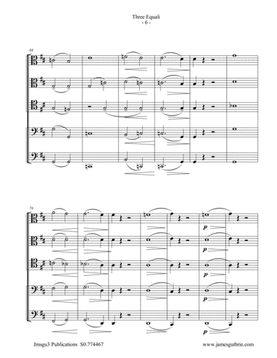 Beethoven: Three Equali WoO 30 for Trombone Choir image number null