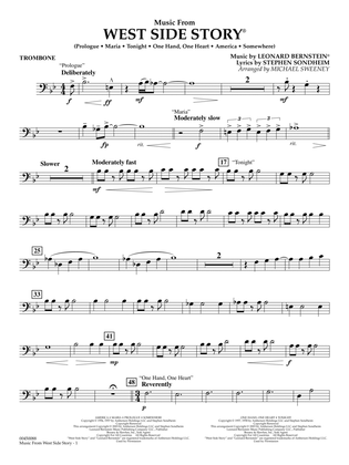Book cover for Music from West Side Story (arr. Michael Sweeney) - Trombone