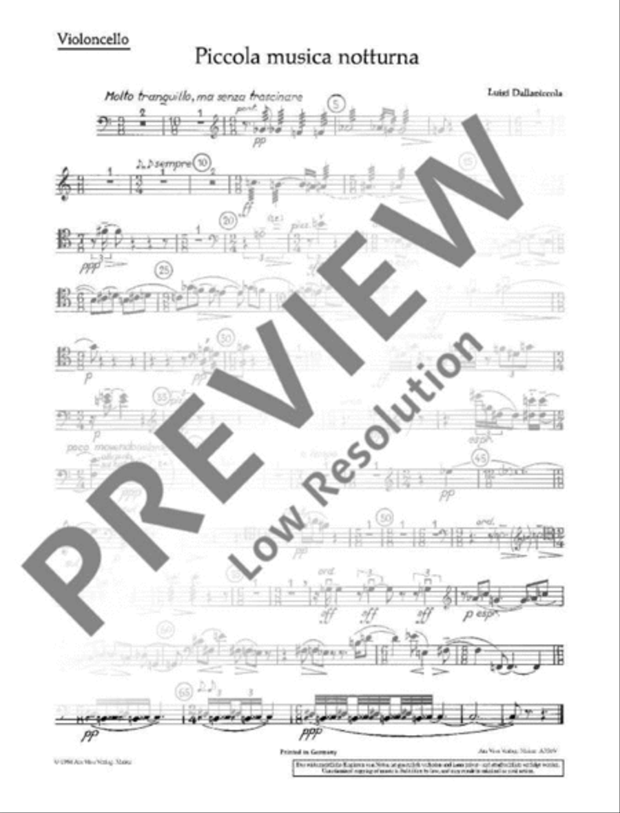 Piccola musica notturna Piccola musica notturna Chamber Orchestra scores gallery preview page 6