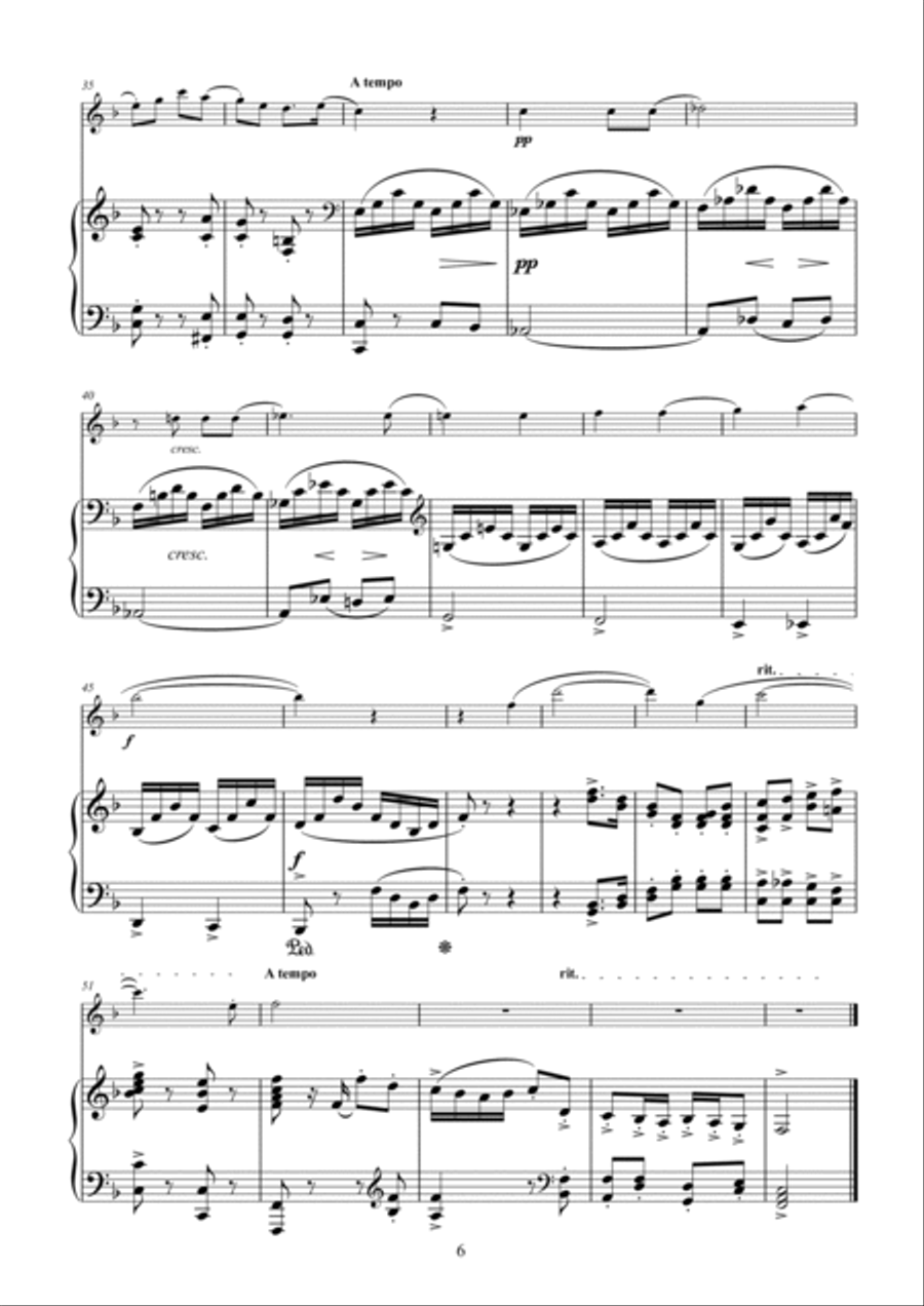Hurlstone Five Ballads for oboe and piano Woodwind Duet scores gallery preview page 6