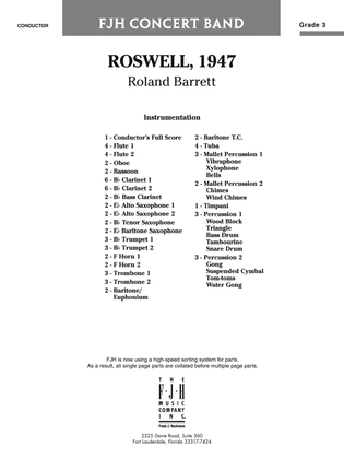 Roswell, 1947: Score
