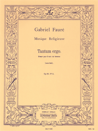 Tantum Ergo Op.65, No.2 In E Major (choral-female Accompanied)