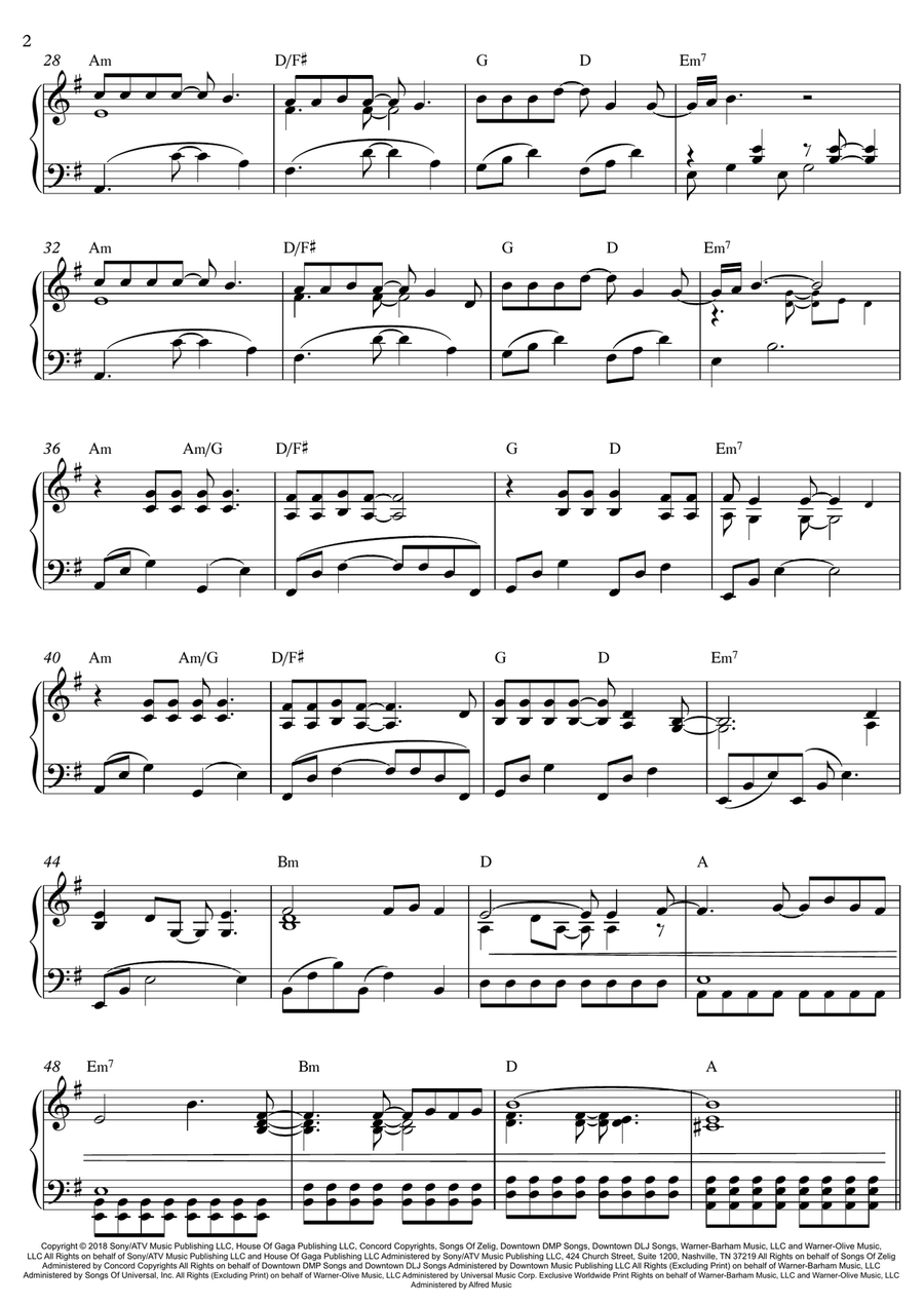 Shallow Shallow Piano Solo scores gallery preview page 2