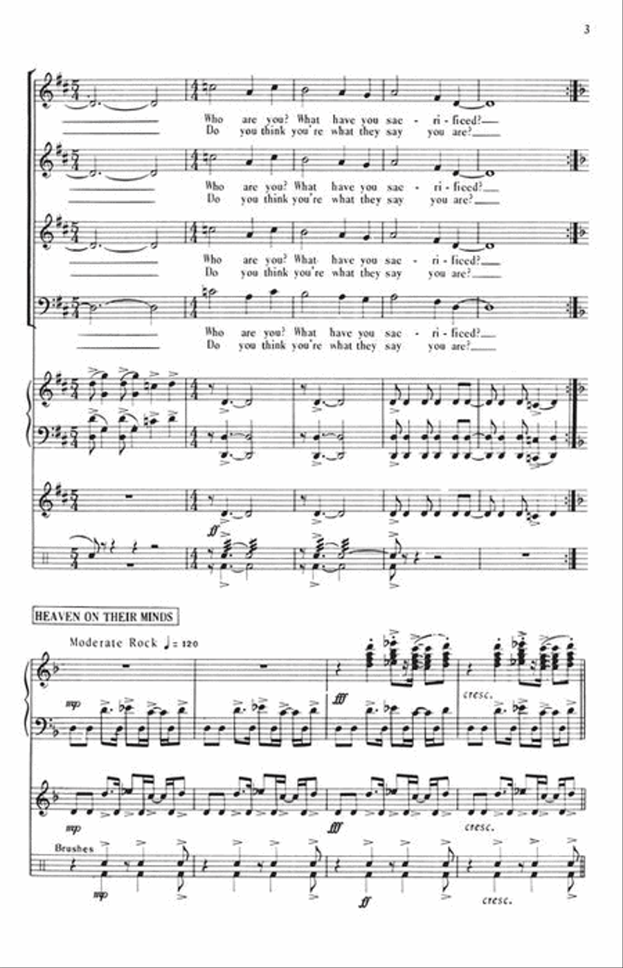 Jesus Christ Superstar, Selections from 4-Part scores gallery preview page 4