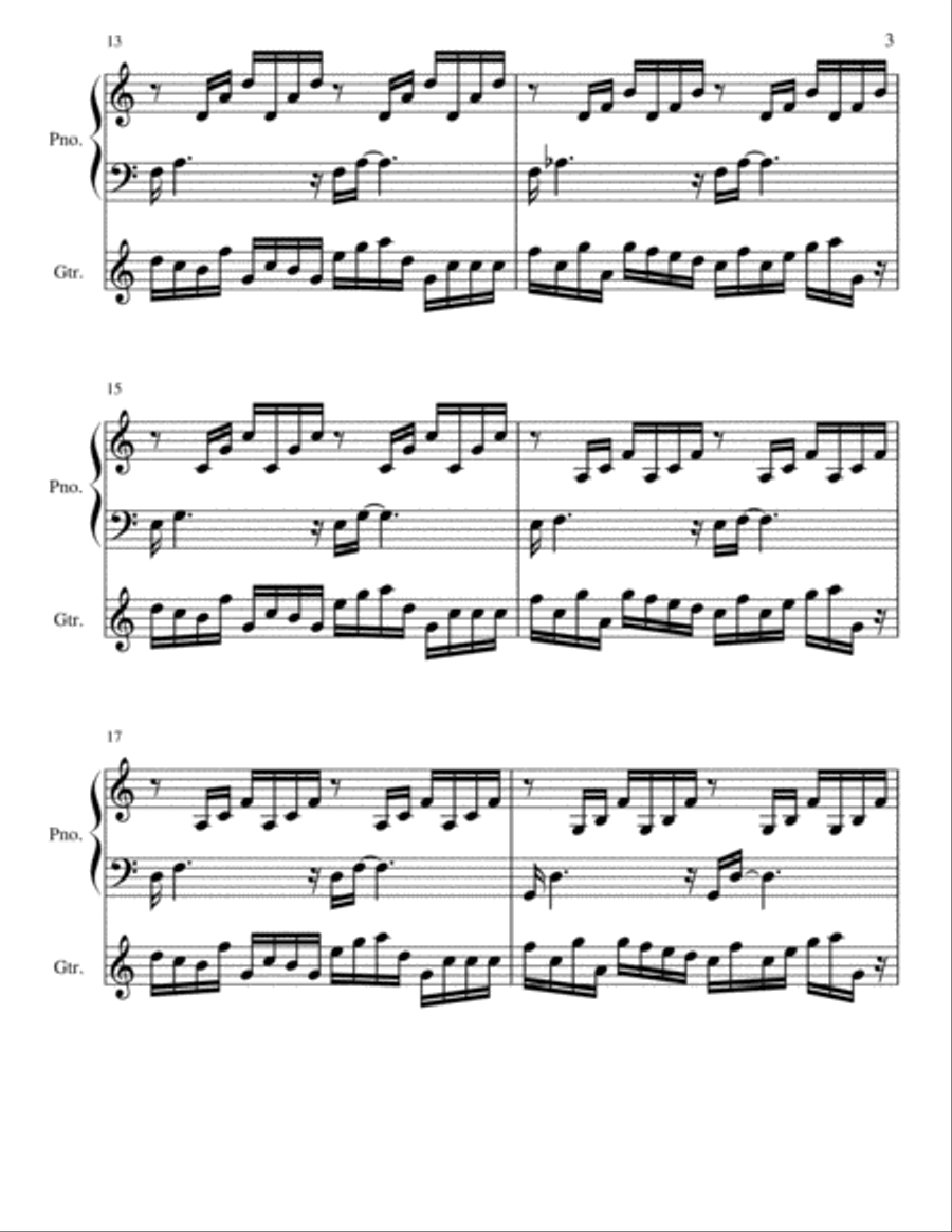 Prelude in C Major Prelude in C Major Acoustic Guitar scores gallery preview page 3