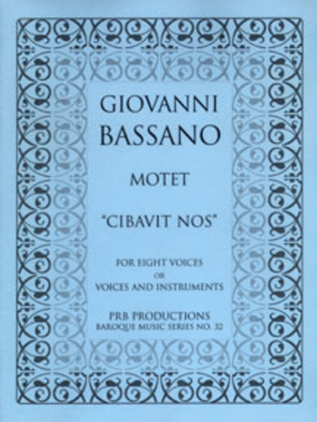 Motet, 'Cibavit nos' (score)