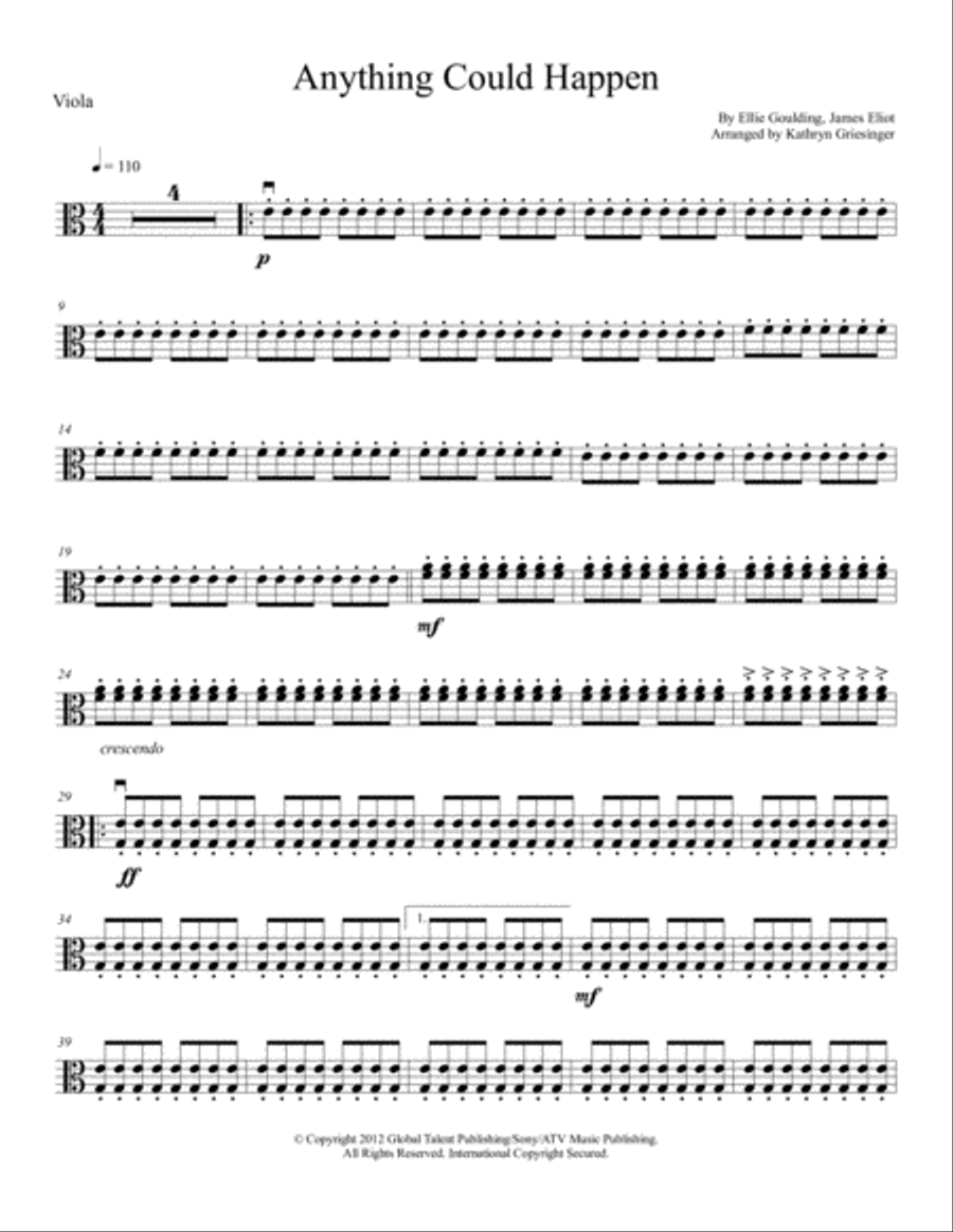 Anything Could Happen Anything Could Happen String Quartet scores gallery preview page 5