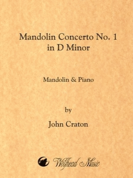 John Craton : Mandolin Concerto No. 1 in D Minor