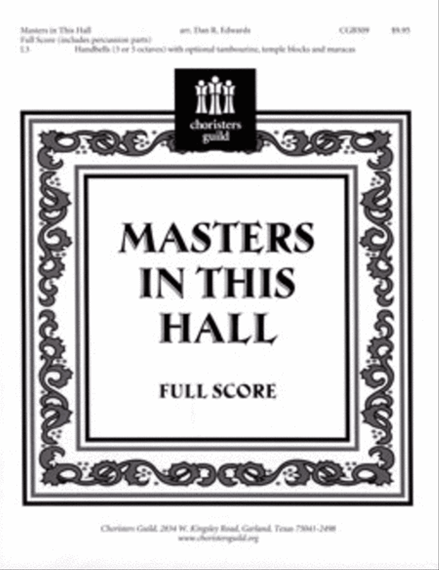 Masters in this Hall Full Score Handbell Choir scores gallery preview page 1