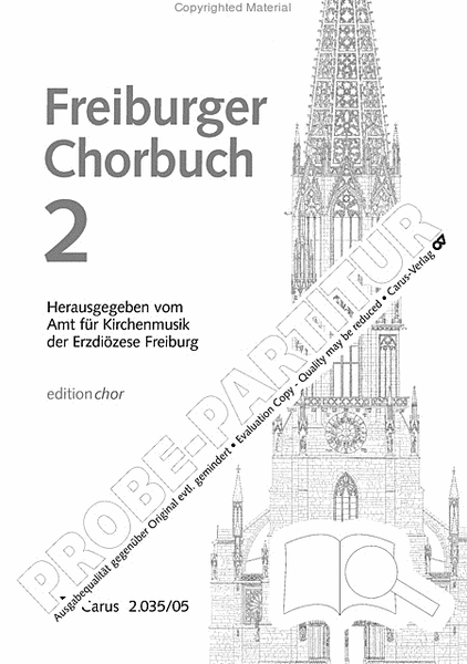 Freiburger Chorbuch 2. editionchor